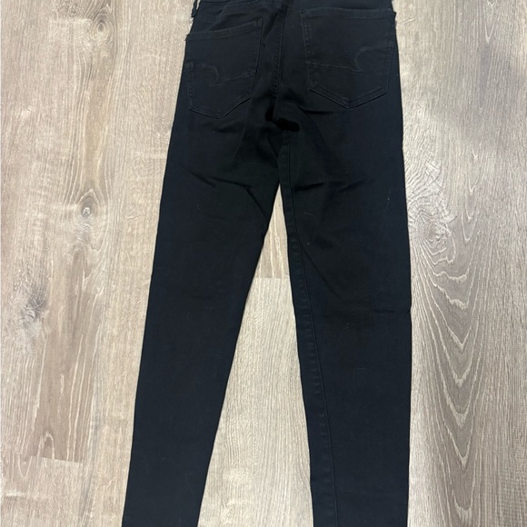 American Eagle Outfitters Black Skinny Jeans 00 short - Picture 2 of 5